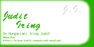 judit iring business card